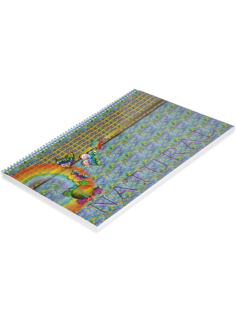 FIS Spiral Notebook Soft Cover A4, 5mm Square, 80-Sheets 10-Piece - FSNB5A480NL3 - Image 2